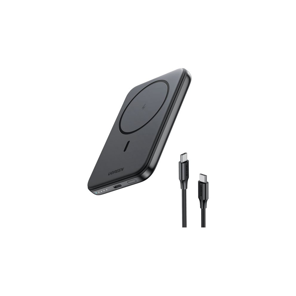 Produktbild för Ugreen trådlös powerbank - magnetisk - Li-Ion - USB-C - 20 Watt