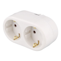 Produktbild för DELTACO - effektband - jordad - 3680 Watt