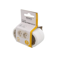 Produktbild för DELTACO - effektband - jordad - 3680 Watt