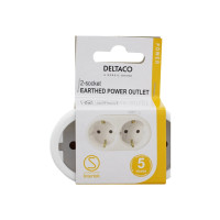 Produktbild för DELTACO - effektband - jordad - 3680 Watt