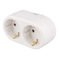 Produktbild för DELTACO - effektband - jordad - 3680 Watt