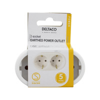 Produktbild för DELTACO - effektband - jordad - 3680 Watt