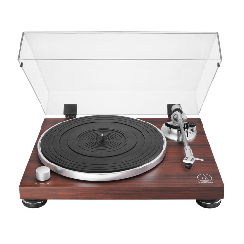 Audio-Technica Audio-Technica AT-LPW50BTRW grammofoner Remdriven skivtallrik Brun Manuell (Öppnad)