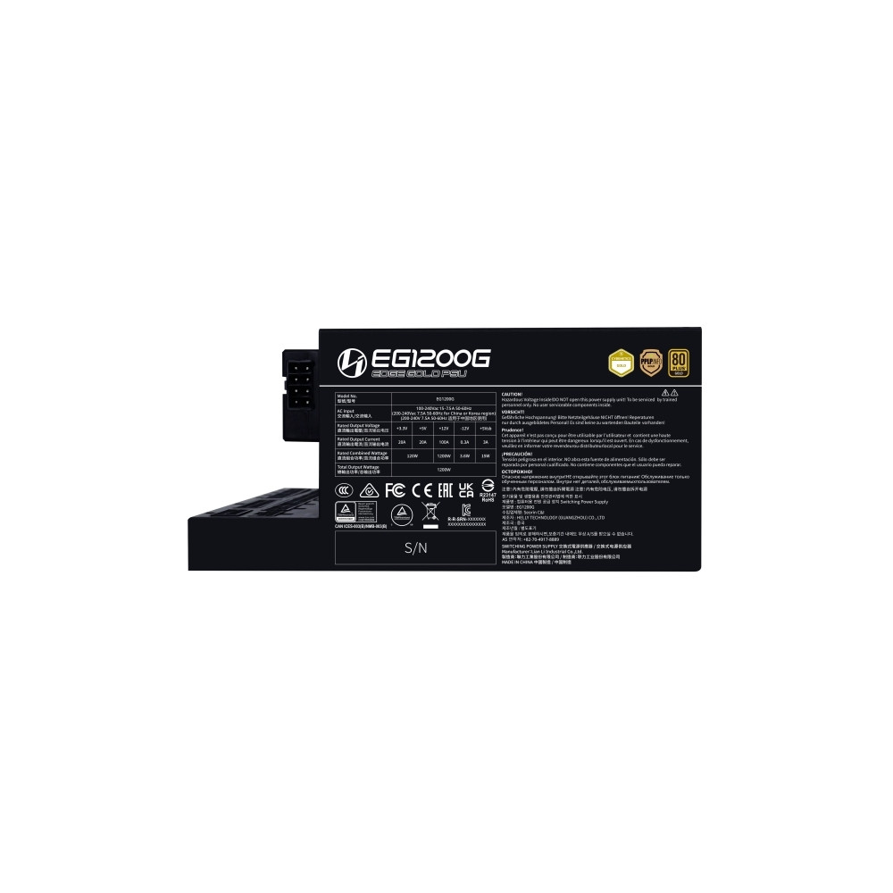 Produktbild för Lian Li Edge Gold EG1200G - nätaggregat - 1200 Watt