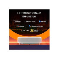 Produktbild för Epson Lifestudio Grand EH-LS670W - 3LCD-projektor - ultrakort kastavstånd - 802.11a/b/g/n/ac trådlös Miracast - diamantvit