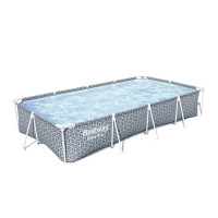 Produktbild för Bestway 561FT, 4000 l, Pool med ram, Barn och vuxen, Grå, 19...