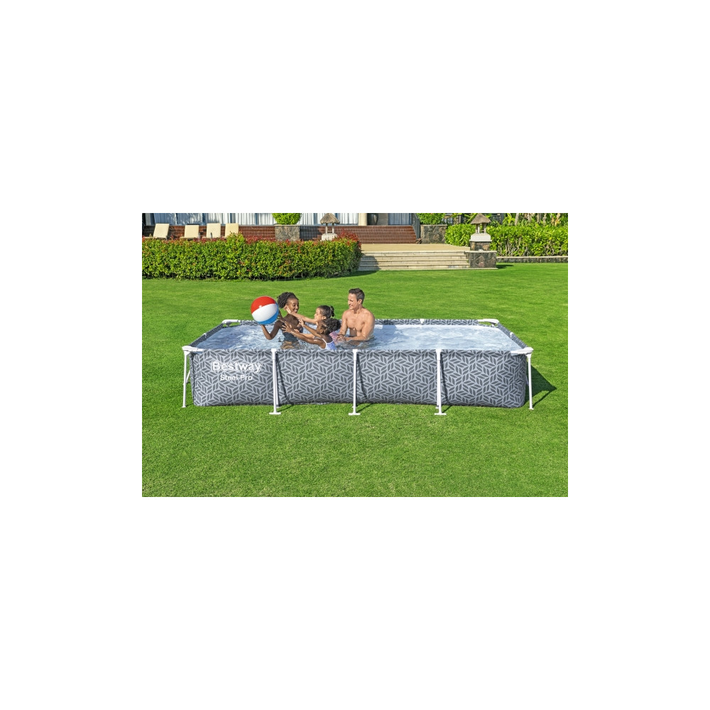 Produktbild för Bestway 561FT, 4000 l, Pool med ram, Barn och vuxen, Grå, 19...