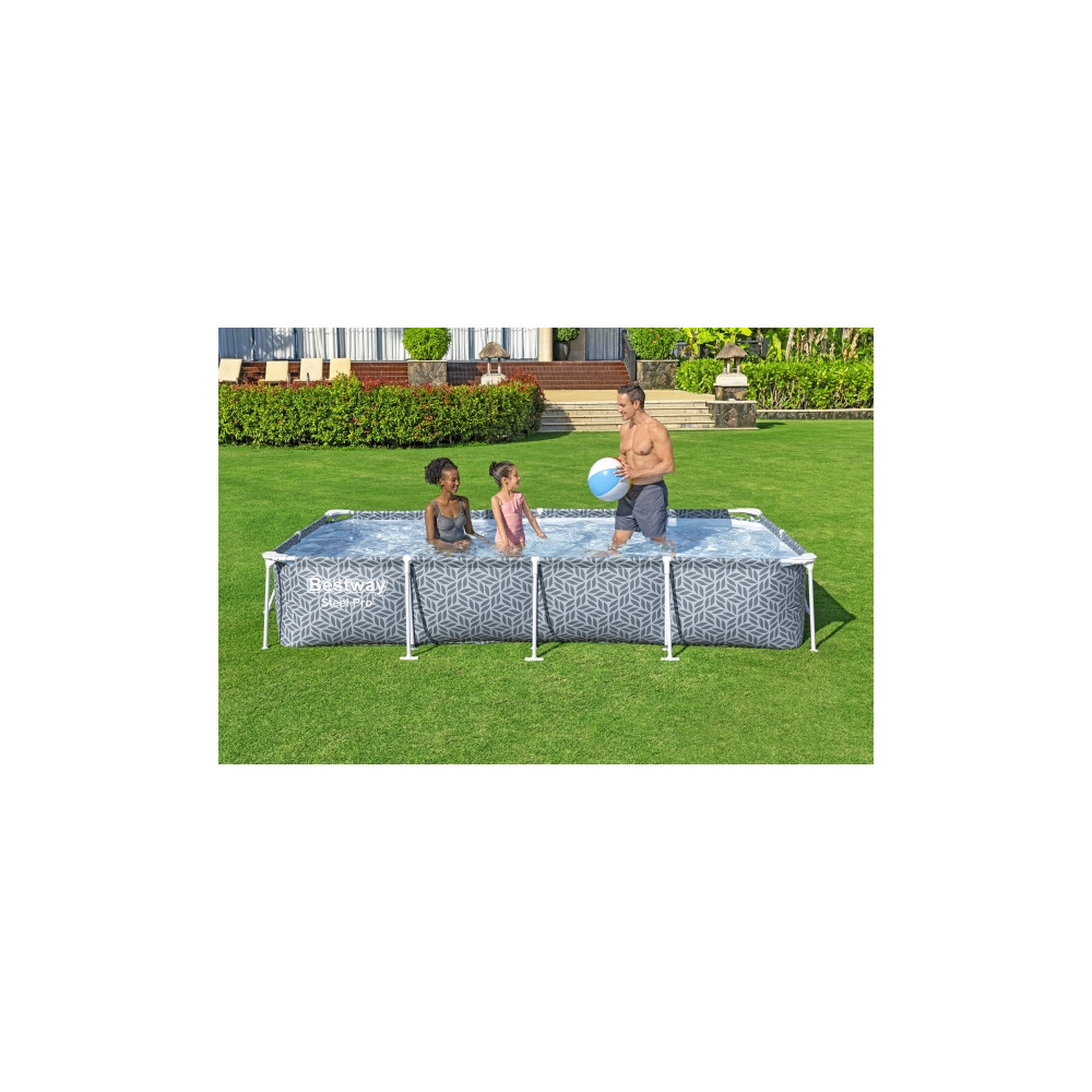 Produktbild för Bestway 561FT, 4000 l, Pool med ram, Barn och vuxen, Grå, 19...