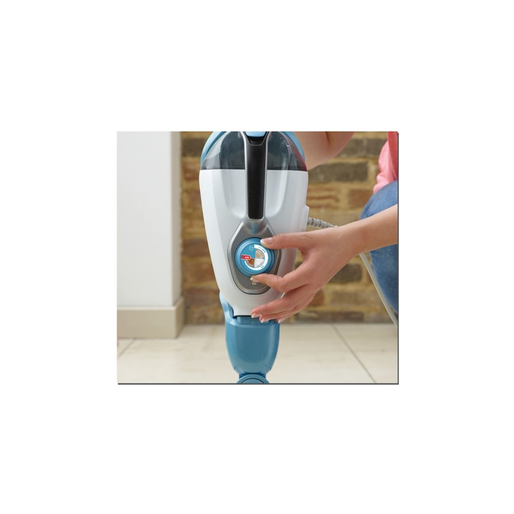 Produktbild för BLACK+DECKER FSMH1321 - ångdammsugare - skaft/handhållen - vit/aqua