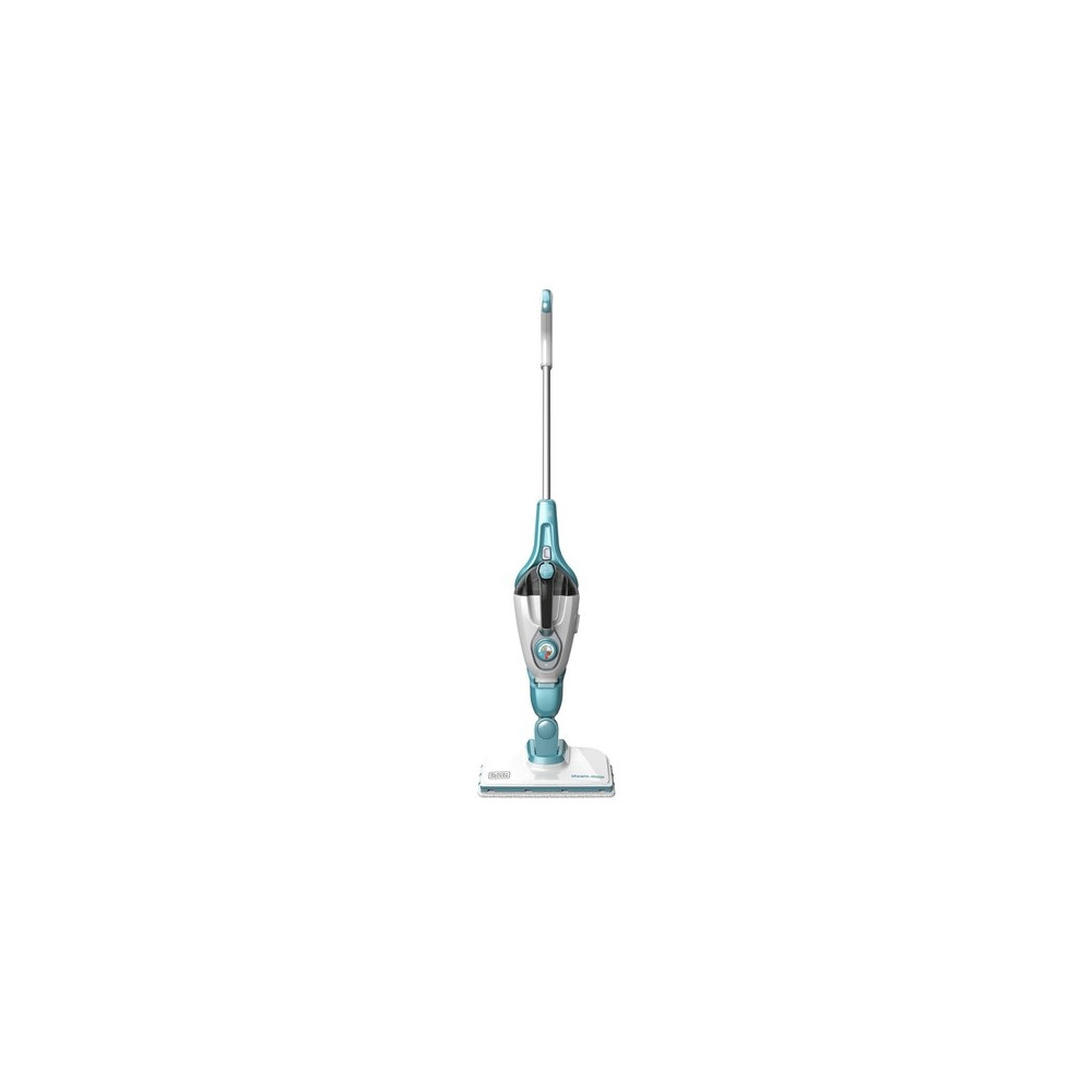 Produktbild för BLACK+DECKER FSMH1321 - ångdammsugare - skaft/handhållen - vit/aqua