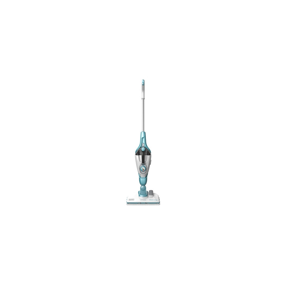 Produktbild för BLACK+DECKER FSMH1321 - ångdammsugare - skaft/handhållen - vit/aqua