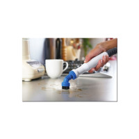 Produktbild för BLACK+DECKER FSMH1321 - ångdammsugare - skaft/handhållen - vit/aqua