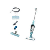 Produktbild för BLACK+DECKER FSMH1321 - ångdammsugare - skaft/handhållen - vit/aqua