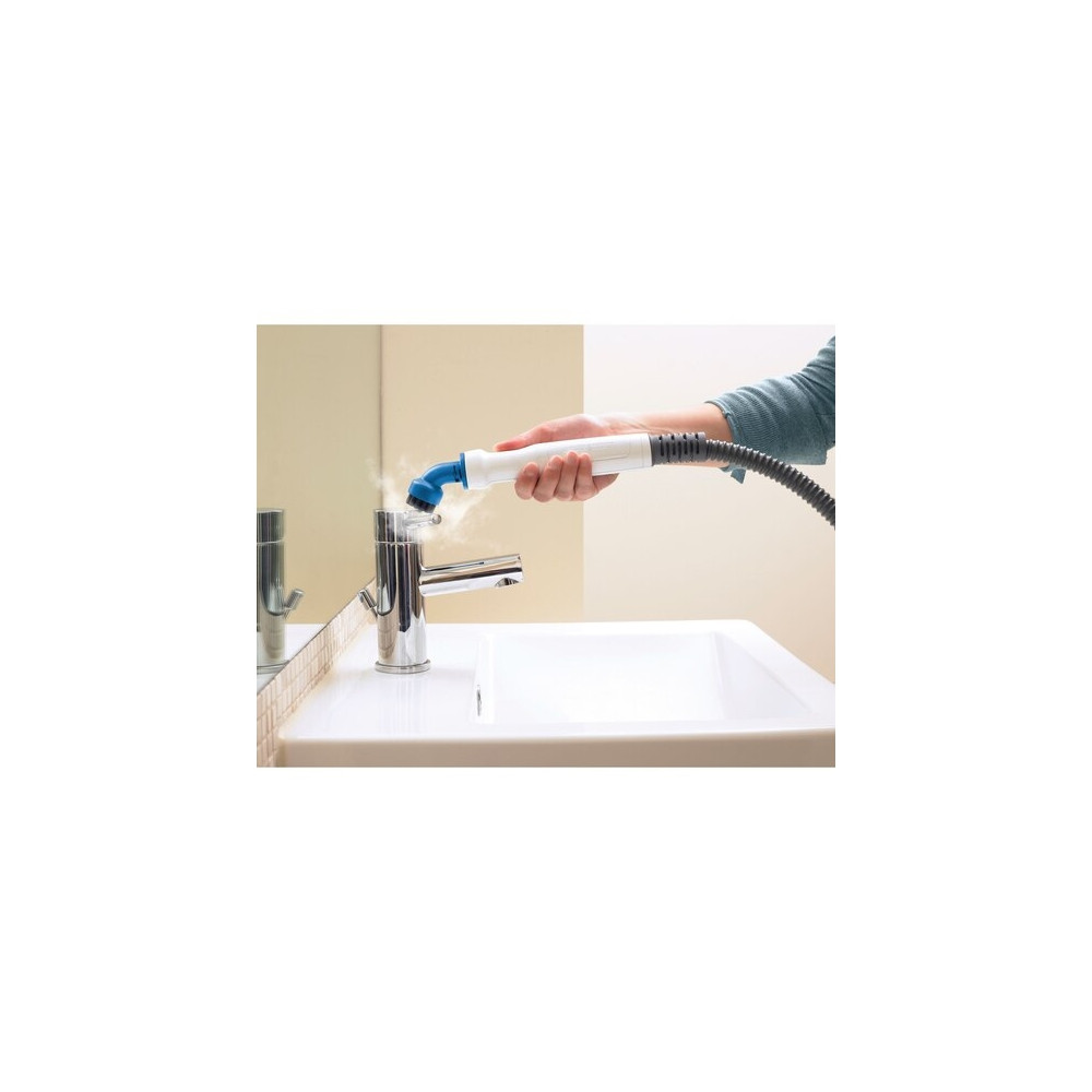 Produktbild för BLACK+DECKER FSMH1321 - ångdammsugare - skaft/handhållen - vit/aqua