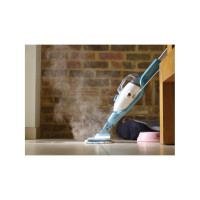 Produktbild för BLACK+DECKER FSMH1321 - ångdammsugare - skaft/handhållen - vit/aqua