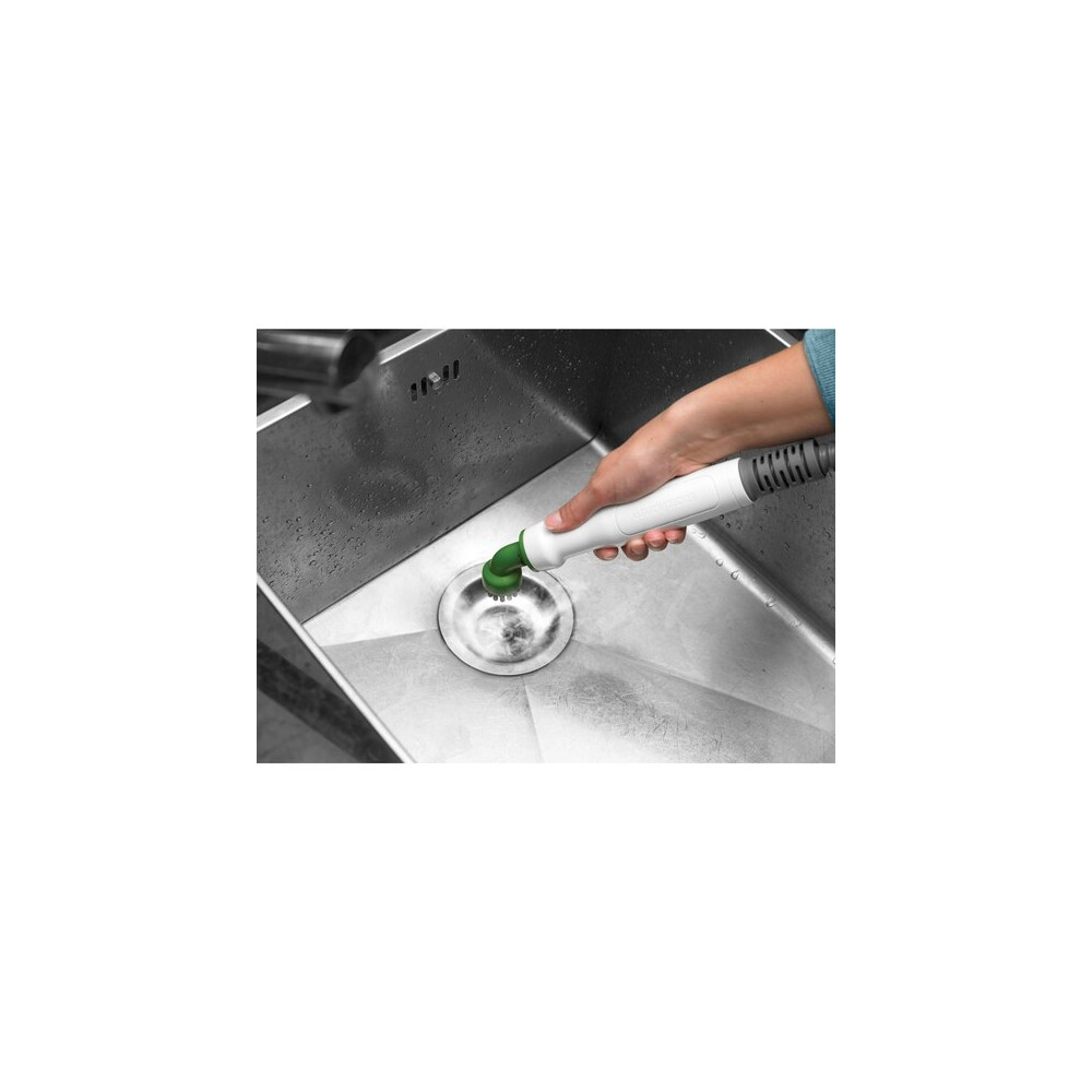 Produktbild för BLACK+DECKER FSMH1321 - ångdammsugare - skaft/handhållen - vit/aqua