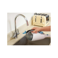 Produktbild för BLACK+DECKER FSMH1321 - ångdammsugare - skaft/handhållen - vit/aqua