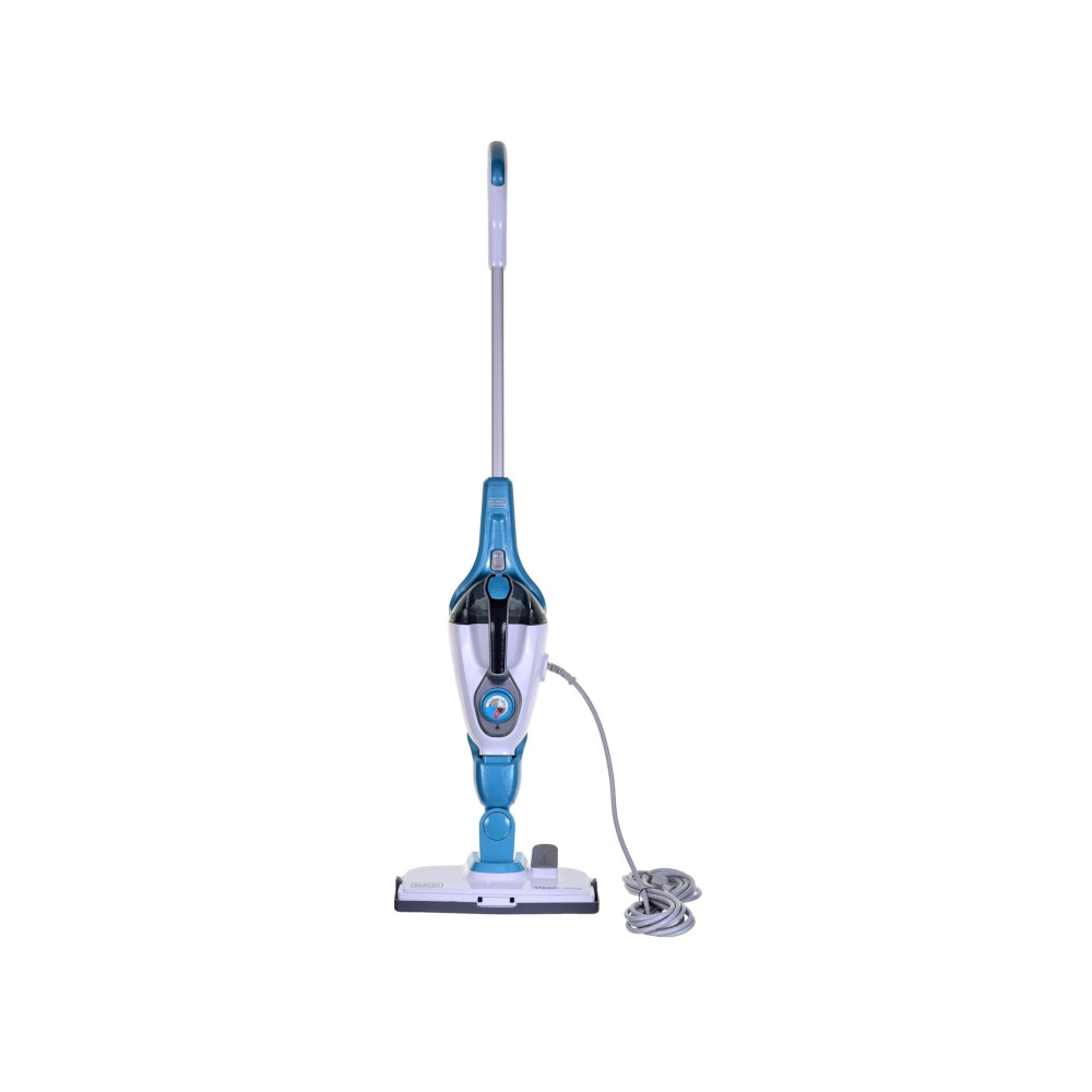Produktbild för BLACK+DECKER FSMH1321 - ångdammsugare - skaft/handhållen - vit/aqua