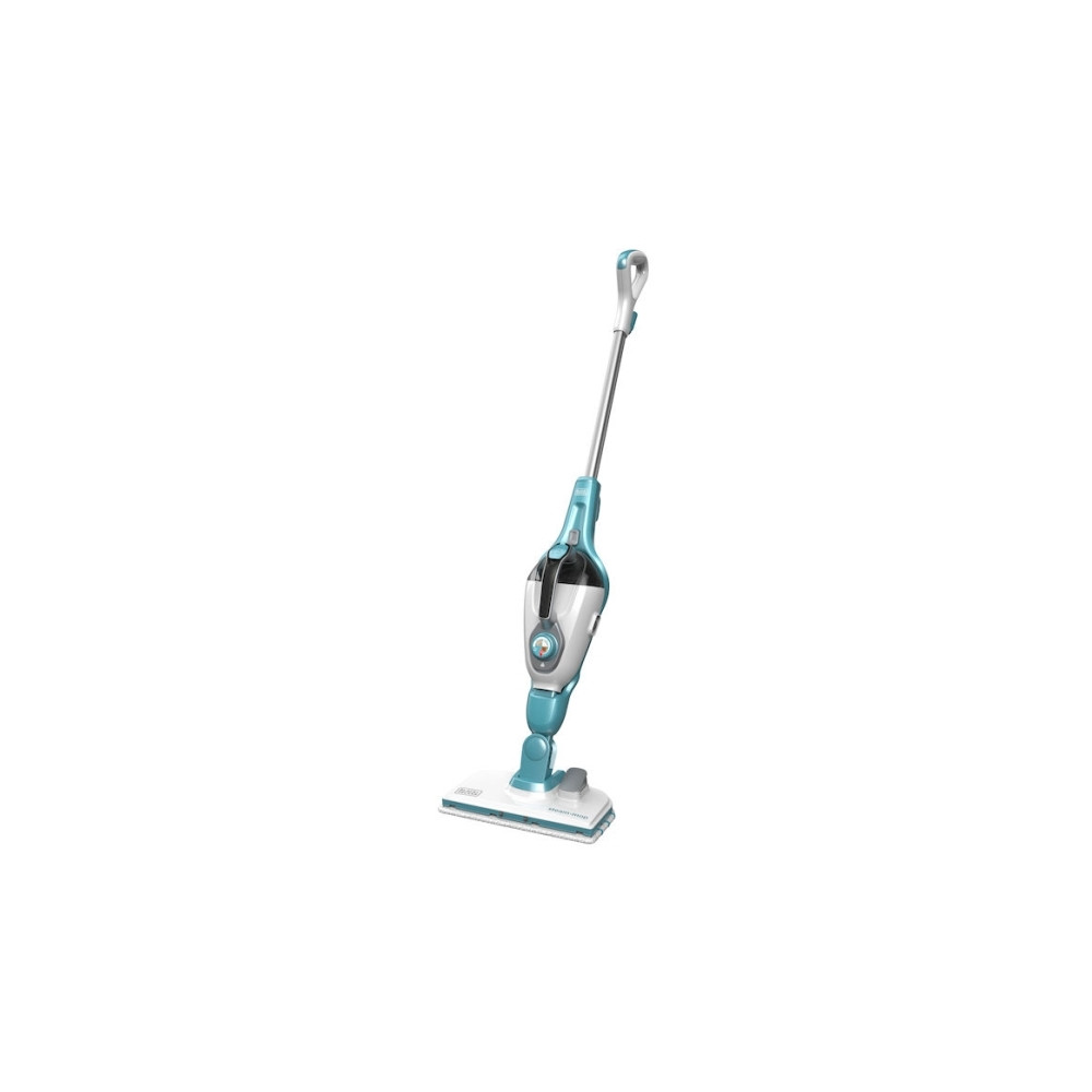 Produktbild för BLACK+DECKER FSMH1321 - ångdammsugare - skaft/handhållen - vit/aqua