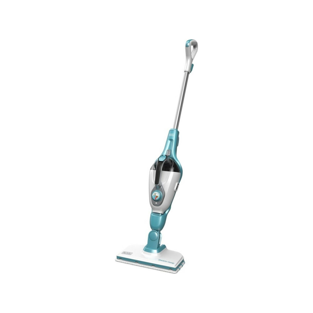 Produktbild för BLACK+DECKER FSMH1321 - ångdammsugare - skaft/handhållen - vit/aqua