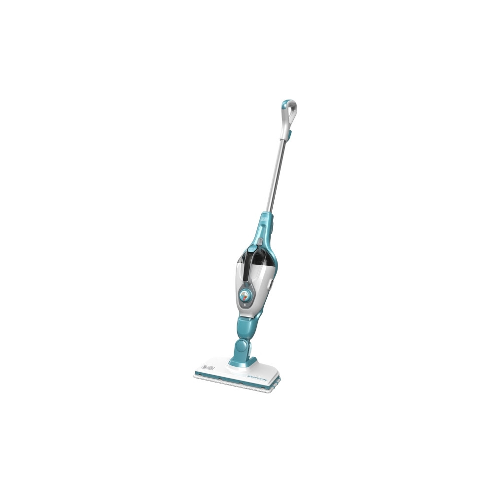 Produktbild för BLACK+DECKER FSMH1321 - ångdammsugare - skaft/handhållen - vit/aqua