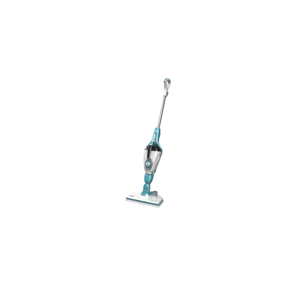 Produktbild för BLACK+DECKER FSMH1321 - ångdammsugare - skaft/handhållen - vit/aqua