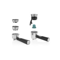 Produktbild för Princess 249412 - kaffemaskin med mjölkskummare - 20 bar - metal steel