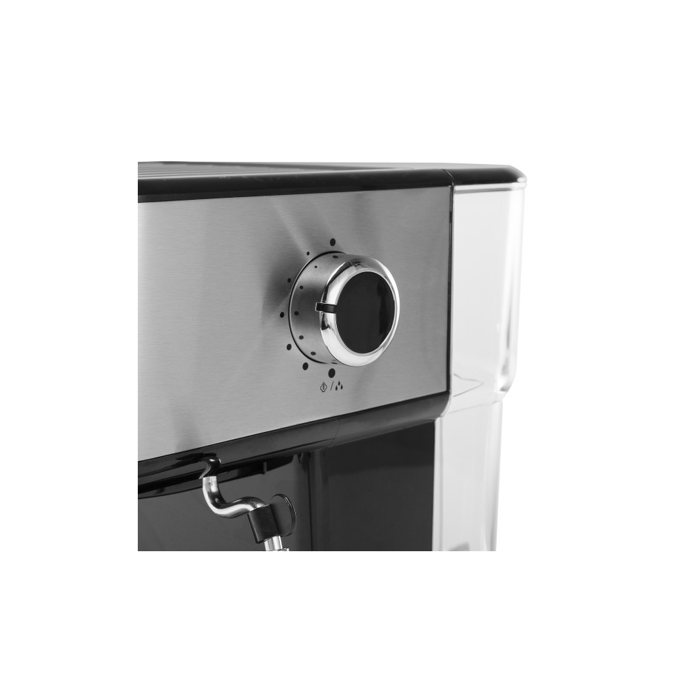Produktbild för Princess 249412 - kaffemaskin med mjölkskummare - 20 bar - metal steel