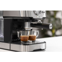Produktbild för Princess 249412 - kaffemaskin med mjölkskummare - 20 bar - metal steel