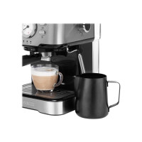 Produktbild för Princess 249412 - kaffemaskin med mjölkskummare - 20 bar - metal steel