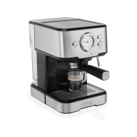 Produktbild för Princess 249412 - kaffemaskin med mjölkskummare - 20 bar - metal steel