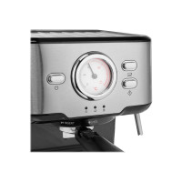 Produktbild för Princess 249412 - kaffemaskin med mjölkskummare - 20 bar - metal steel