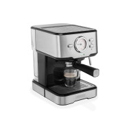Produktbild för Princess 249412 - kaffemaskin med mjölkskummare - 20 bar - metal steel