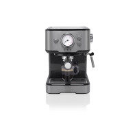 Produktbild för Princess 249412 - kaffemaskin med mjölkskummare - 20 bar - metal steel