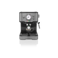 Produktbild för Princess 249412 - kaffemaskin med mjölkskummare - 20 bar - metal steel