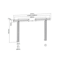 Produktbild för Mywall högtalarställ för soundbar HS9L soundbar bracket mova...