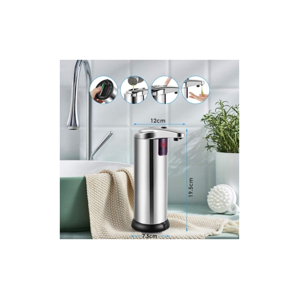 Produktbild för Platinet PLATINET HYGIENISK SENSOR TVÅLDISPENSER RUSTFRITT S...