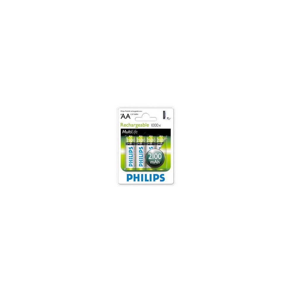 Produktbild för Philips Multilife R6B4A210 batteri - 4 x AA-typ - NiMH