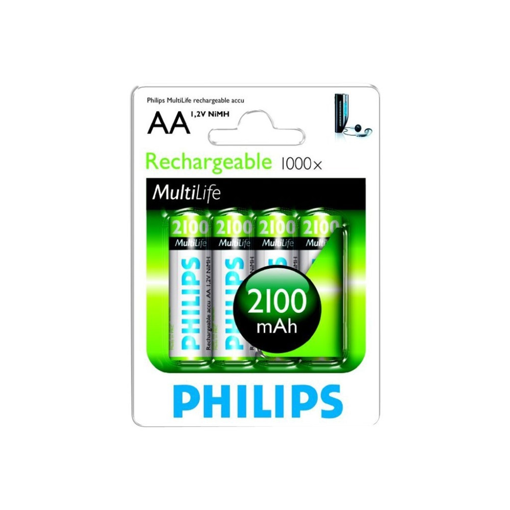 Produktbild för Philips Multilife R6B4A210 batteri - 4 x AA-typ - NiMH