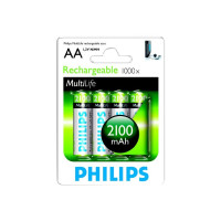 Produktbild för Philips Multilife R6B4A210 batteri - 4 x AA-typ - NiMH