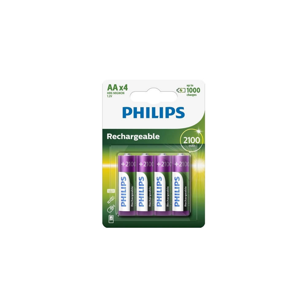 Produktbild för Philips Multilife R6B4A210 batteri - 4 x AA-typ - NiMH