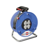 Produktbild för Brennenstuhl BN-HASP02, 25 m, IP44, Plast, Svart, Blå, 4 AC-...