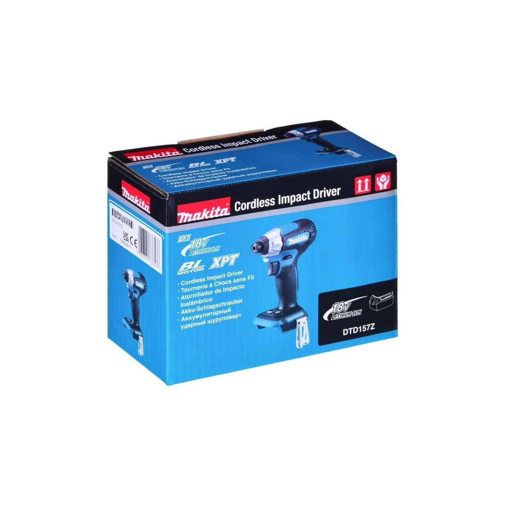 Produktbild för Makita DTD157Z - stötdrivare - sladdlös - 2 hastigheter - inget batteri