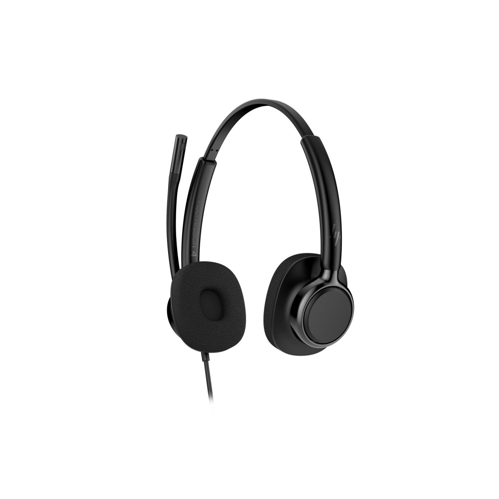 Produktbild för HP Poly Mission 425 - Classic - headset - USB-C - Microsoft Teams Certified - Zoom Certified