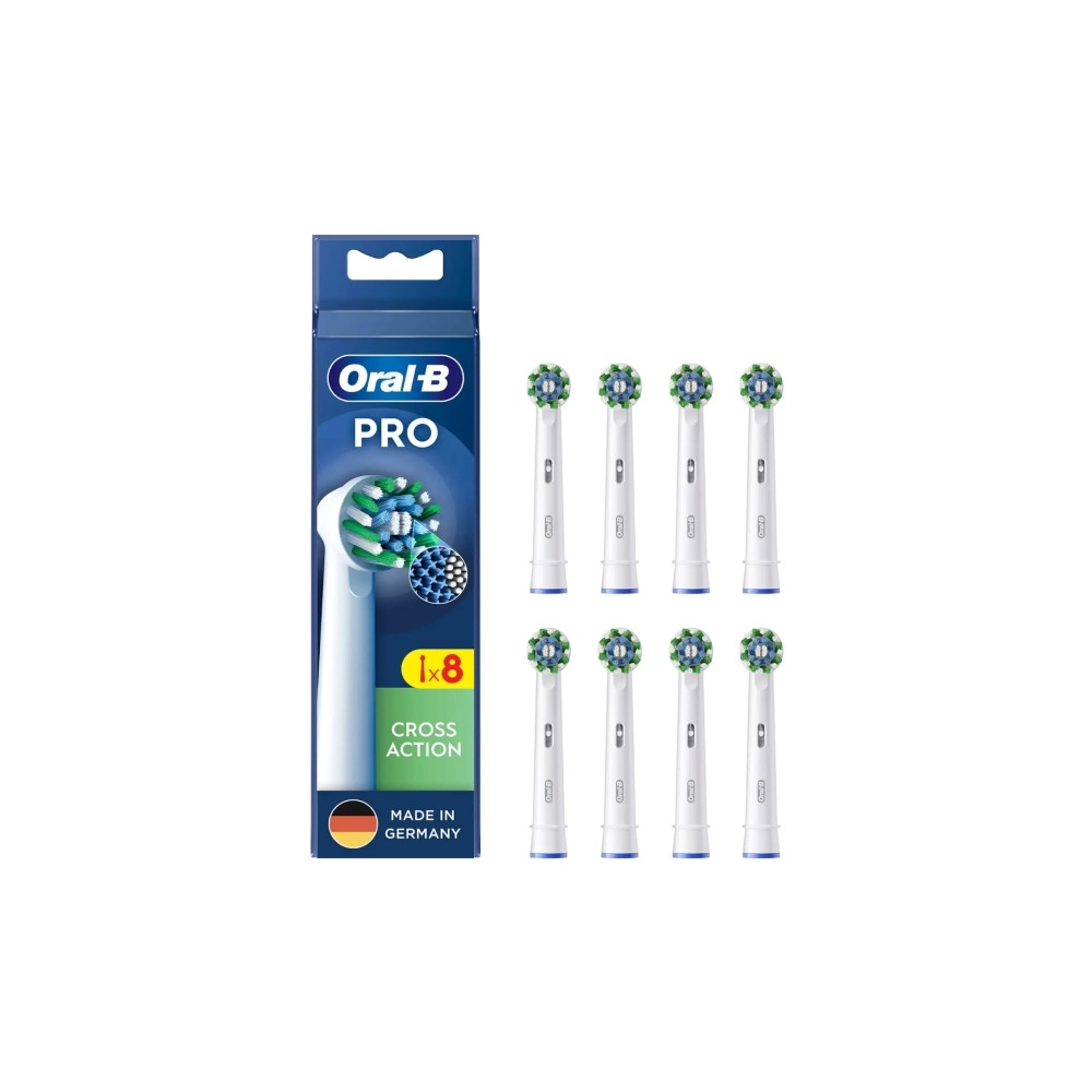 Produktbild för Oral-B CrossAction , 8 styck, Vit, 3 månad (er), Oral-B, Låd...