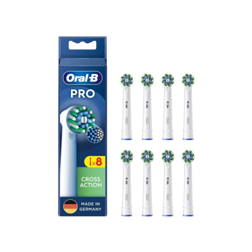 Braun Oral-B CrossAction , 8 styck, Vit, 3 månad (er), Oral-B, Låd...