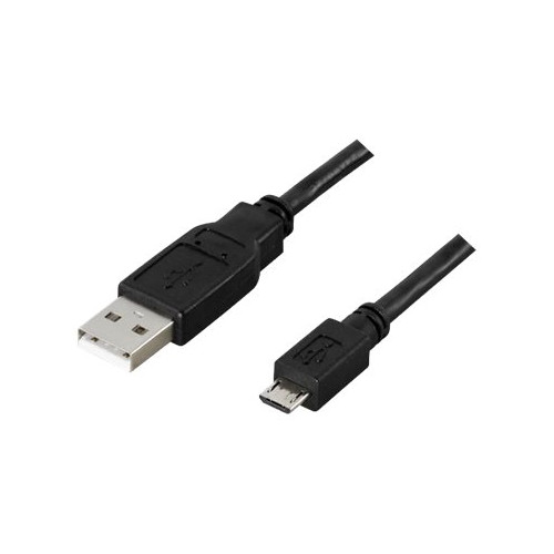 Deltaco DELTACO USB-299S - USB-kabel - USB till mikro-USB typ B - 25 cm