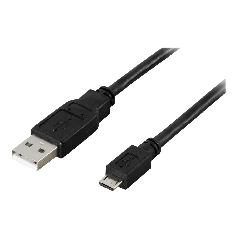 Produktbild för DELTACO USB-299S - USB-kabel - USB till mikro-USB typ B - 25 cm