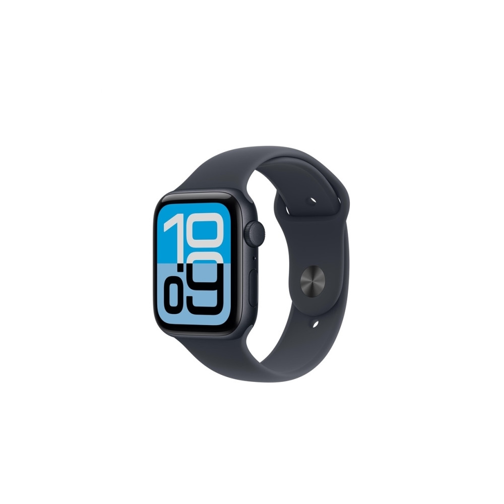 Produktbild för Apple Watch SE 3 (GPS) - midnattsaluminium - smart klocka med sportband - midnatt - 64 GB