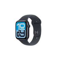 Produktbild för Apple Watch SE 3 (GPS) - midnattsaluminium - smart klocka med sportband - midnatt - 64 GB